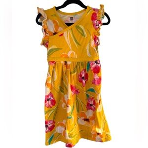Floral Yellow Kids Dress